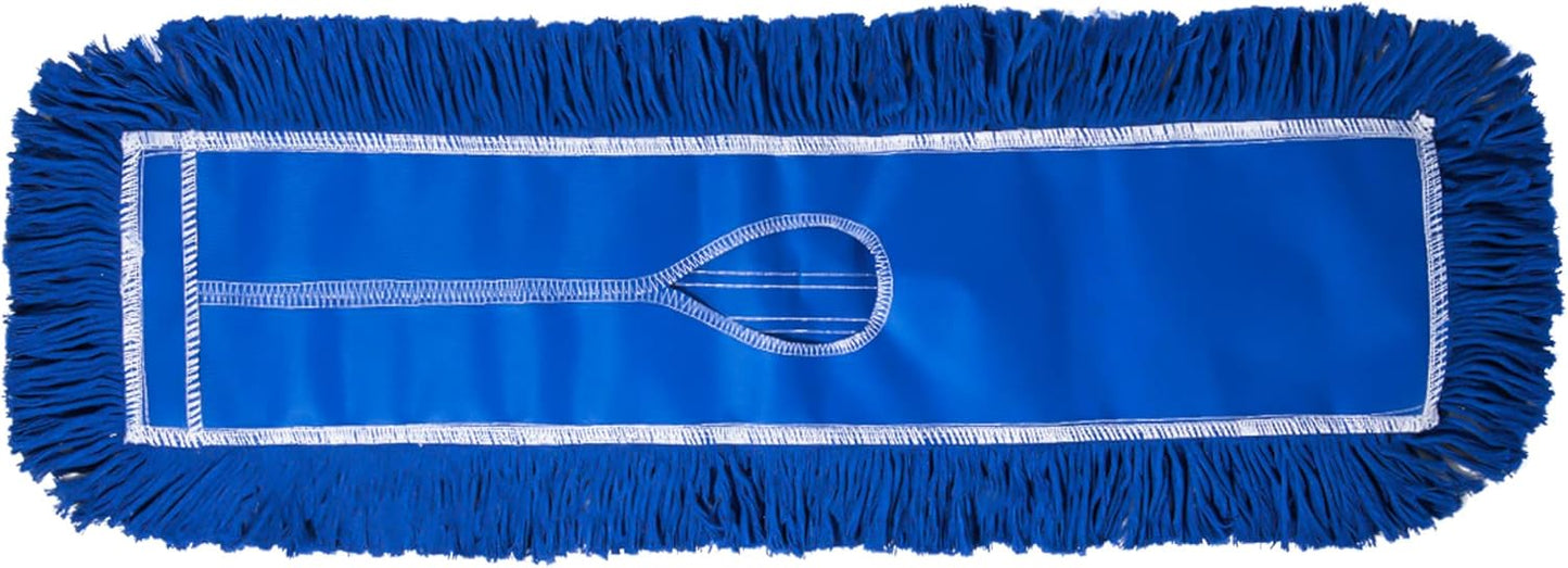 Commercial Dust Mop Replacement Head - 24 x 5 in. Cotton Nylon Reusable Mop Head- Industrial Dust
