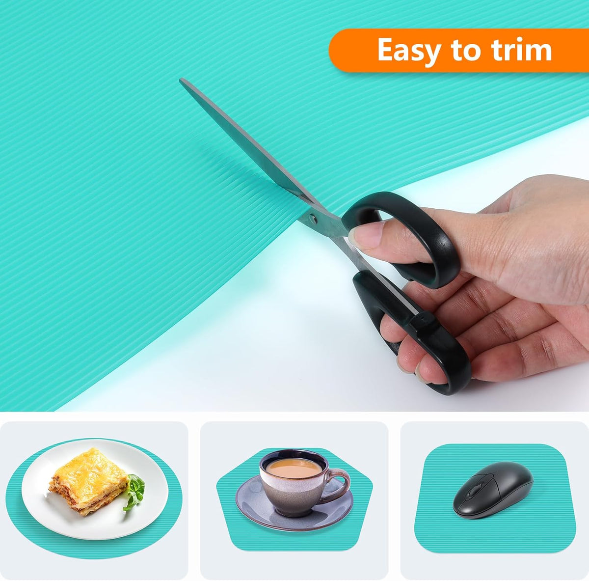Shelf Liners for Kitchen Cabinets Drawer Liner Non Adhesive Cupboard Mat EVA Material Waterproof