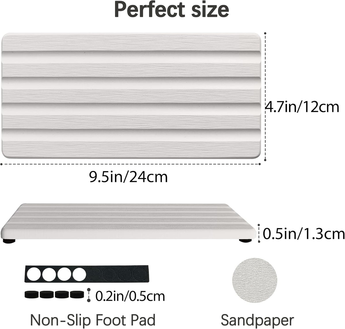 Diatomite Soap Dish, Water Absorbing Stone Tray, Kitchen Sink Organizer, Fast Drying Counter Holder