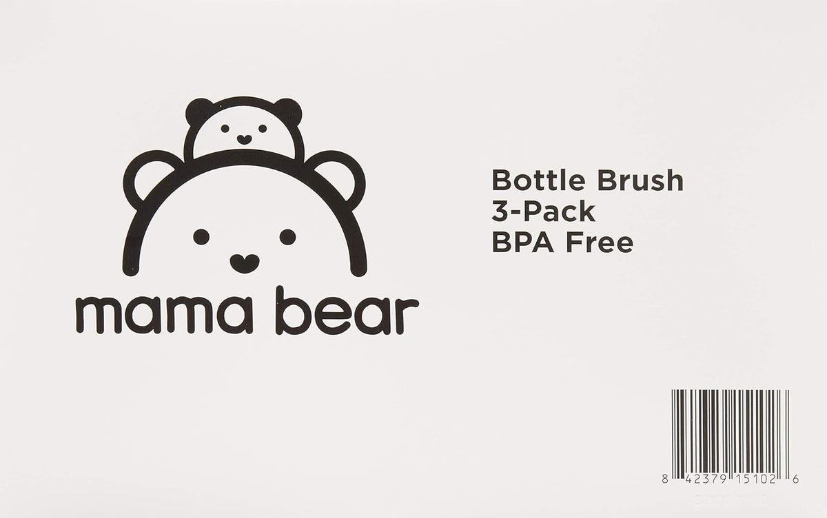 Amazon Brand - Mama Bear Bottle Brush (Pack of 36), White