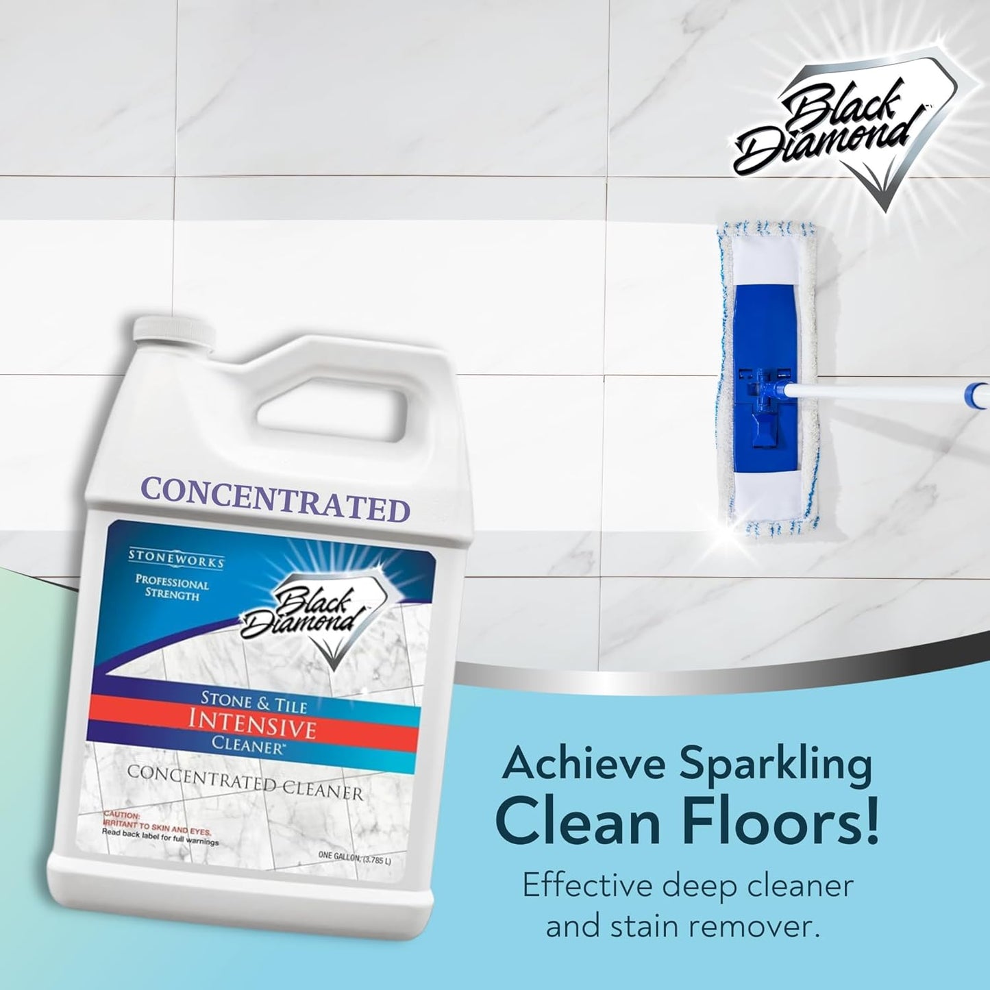 Black Diamond Stoneworks Stone & Tile Intensive Cleaner: Concentrated Deep Cleaner, Marble