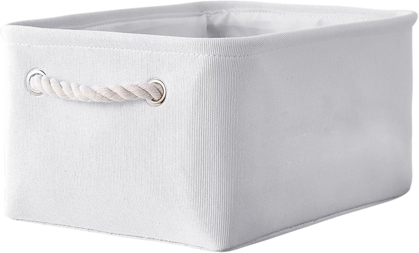 TheWarmHome Decorative Basket for Organizing - Medium-1Pack 13.8L*9.8W*6.7H Rectangular Fabric