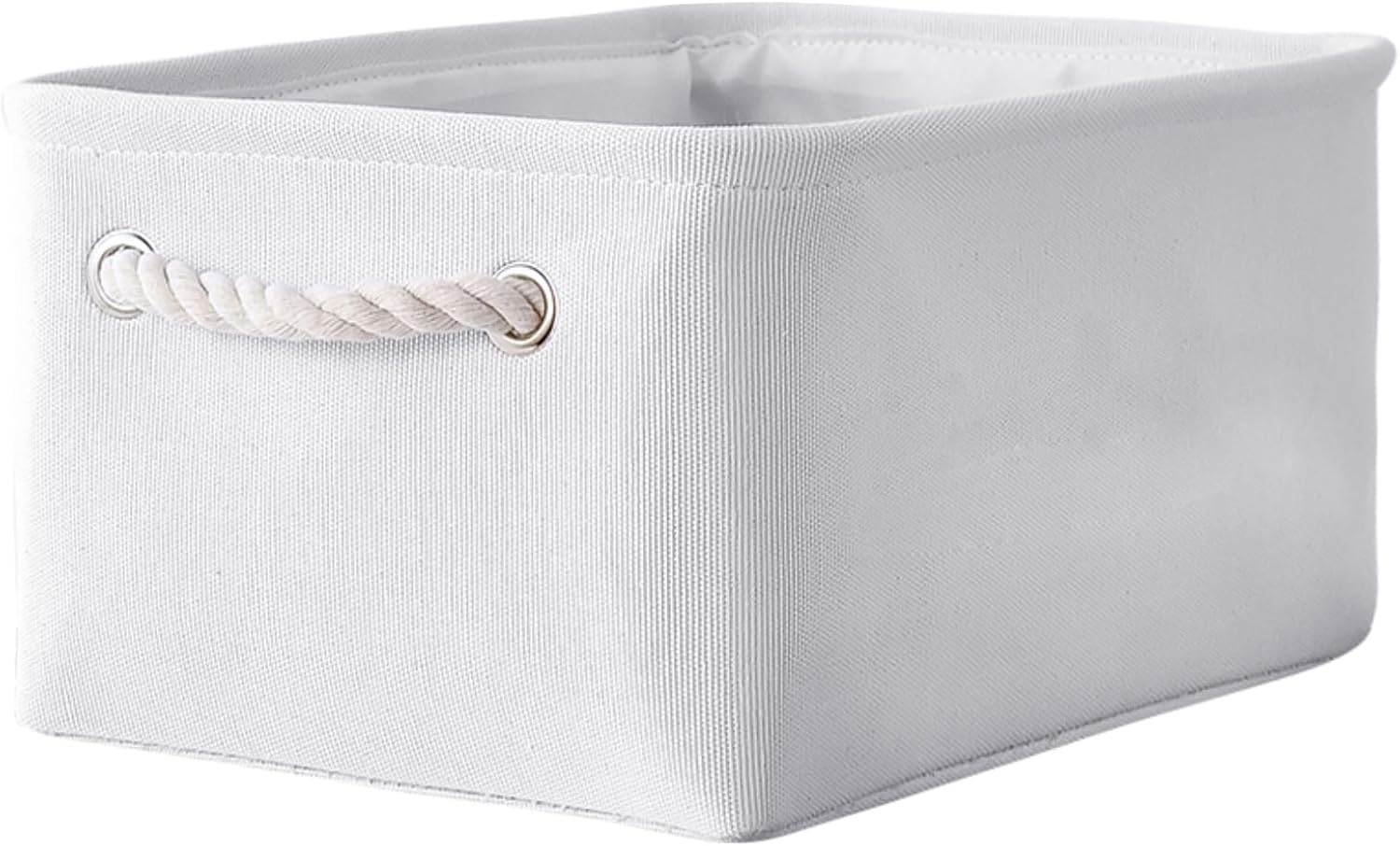 TheWarmHome Decorative Basket for Organizing - Medium-1Pack 13.8L*9.8W*6.7H Rectangular Fabric