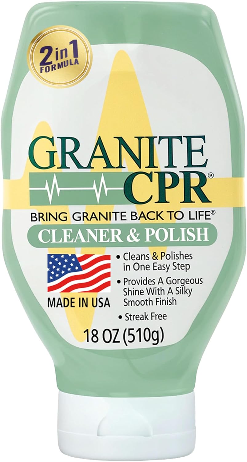 Granite CPR Cleaner & Polish Can Be Used Daily On Granite, Marble, Quartz & Corian. Leaves A
