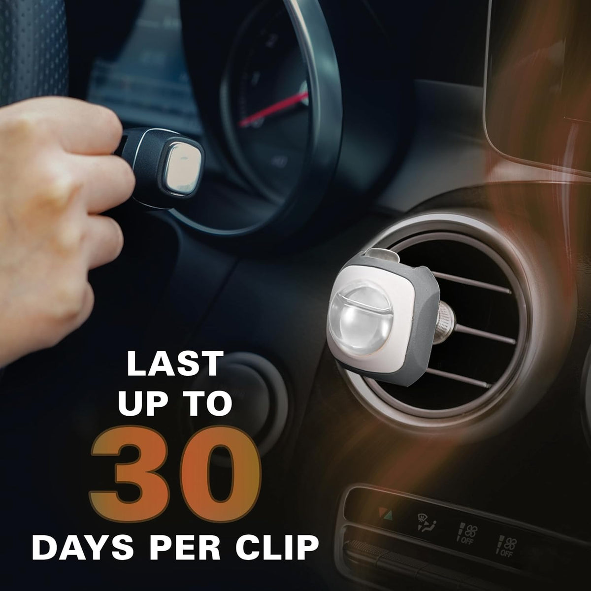 Air Jungles Rest Island Scent Car Air Freshener Clip, 6 Vent Clips, 4ml Each, Long Lasting Air