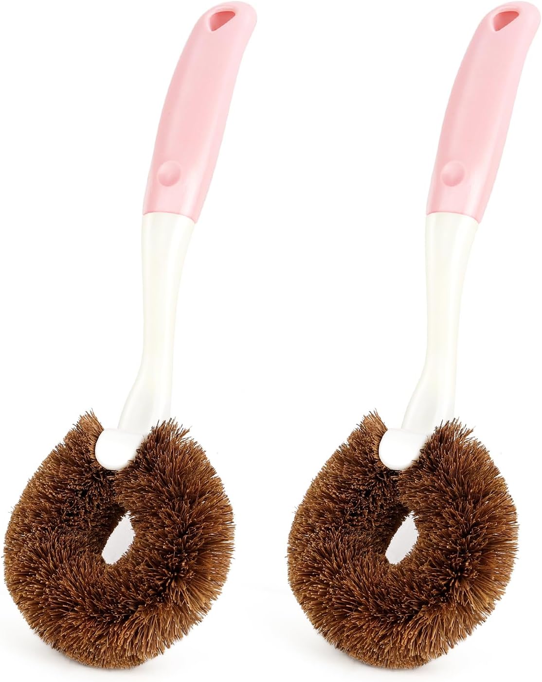 2 Pack Kitchen Scrub Brushes for Cleaning Dish Brush with Handle for Pans, Pots, Kitchen Sink