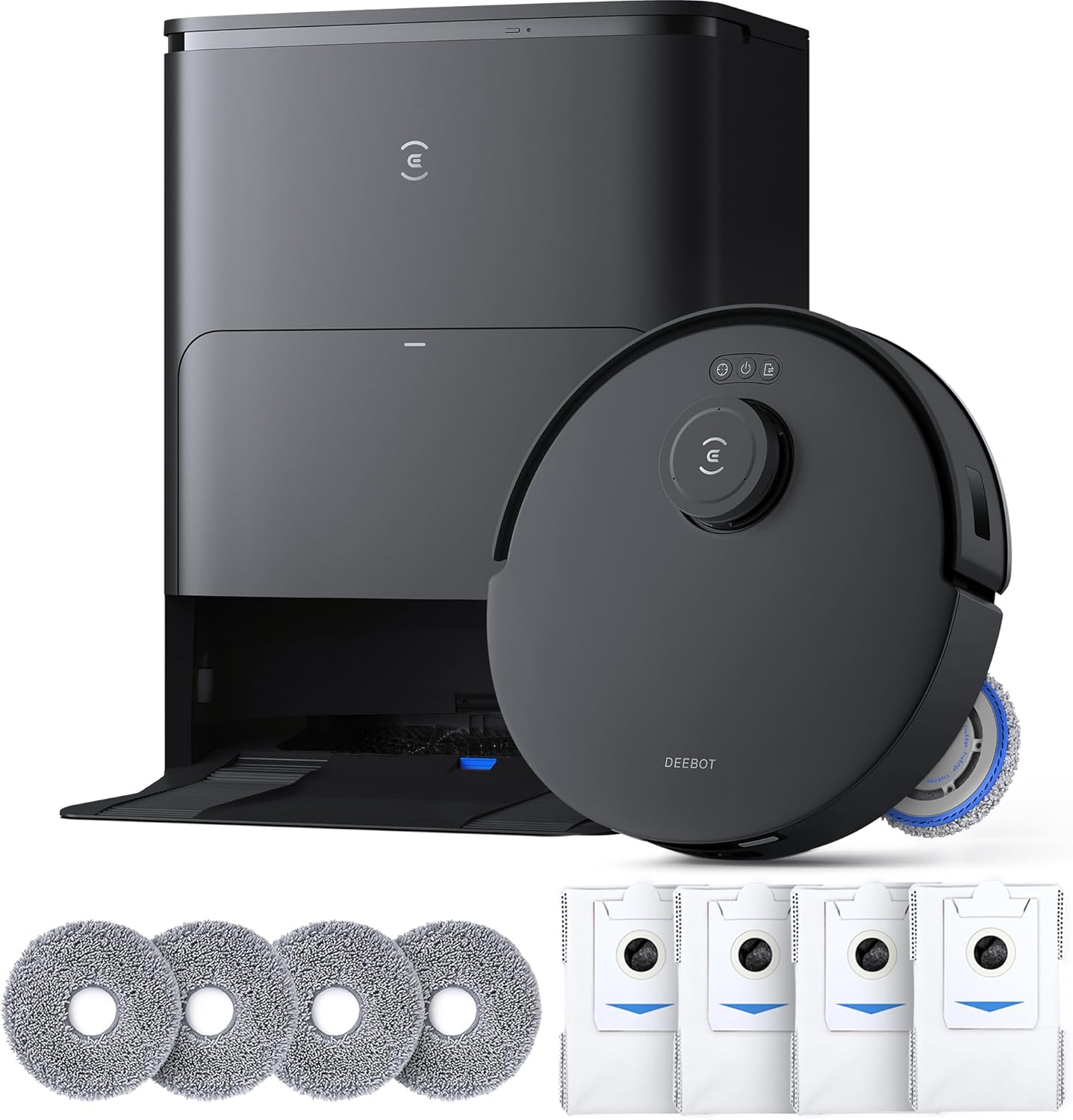 ECOVACS DEEBOT T30S Care Robot Vacuum and Mop, 11000Pa, ZeroTangle Technology, TruEdge Adaptive