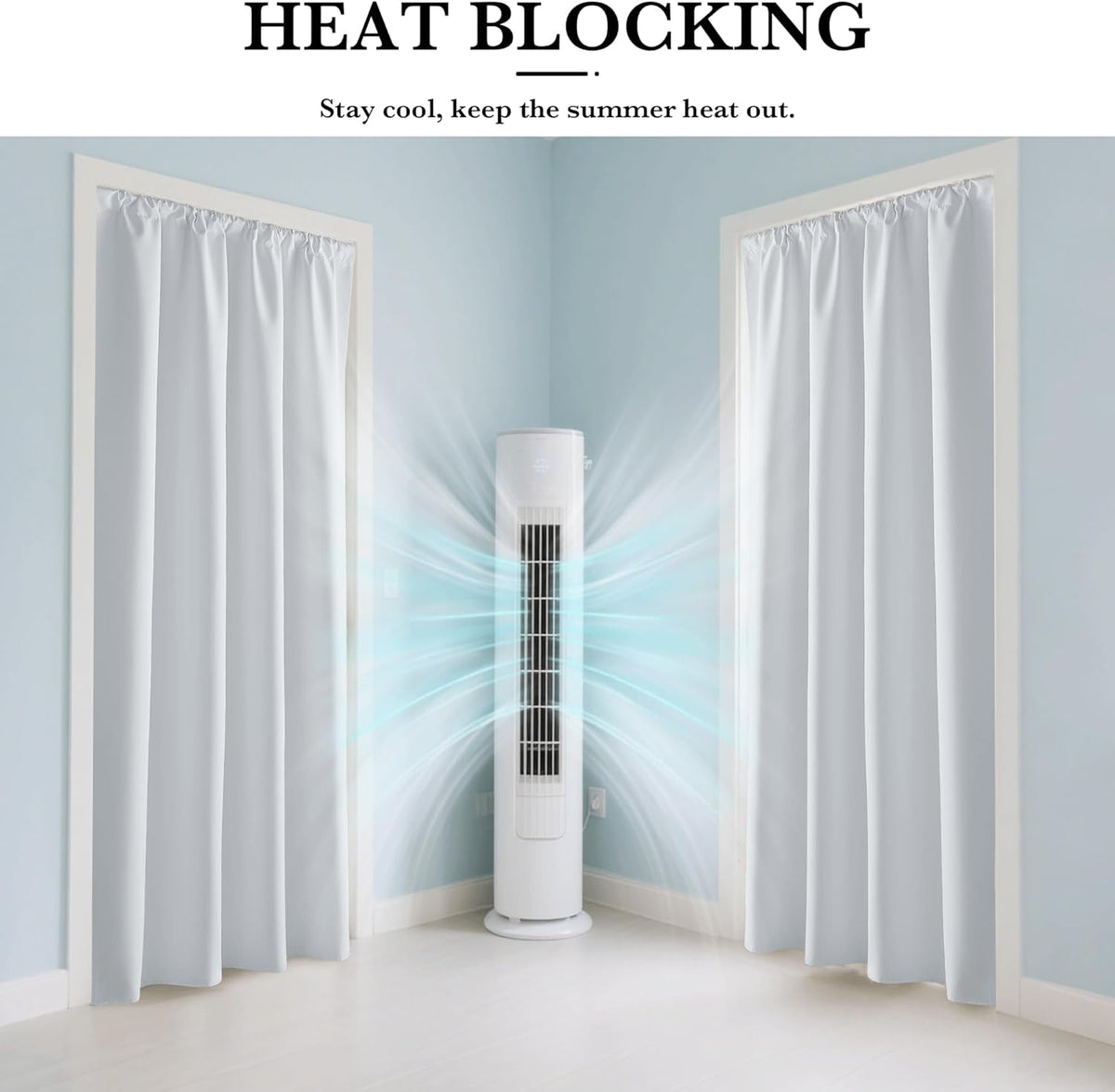 RYB HOME Mini Small 100% Blackout Curtains for Kitchen, Energy Saving Heat Blocking Half Window