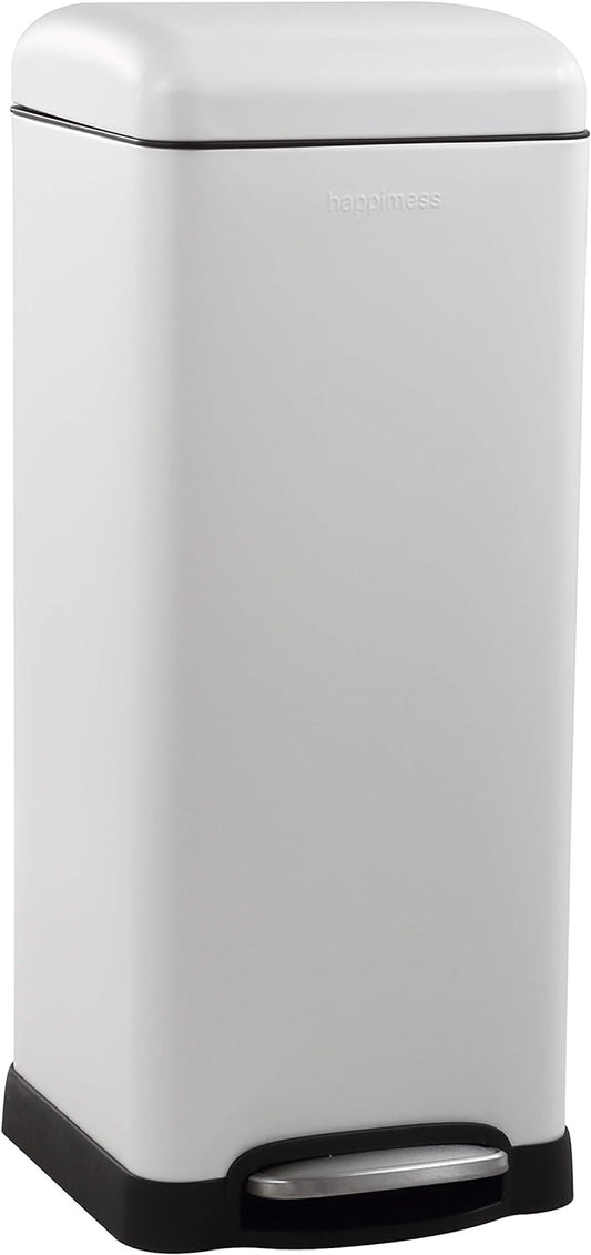 happimess HPM1007A Betty Retro 8-Gallon Step-Open Trash Can with Soft-Close Lid, Fingerprint
