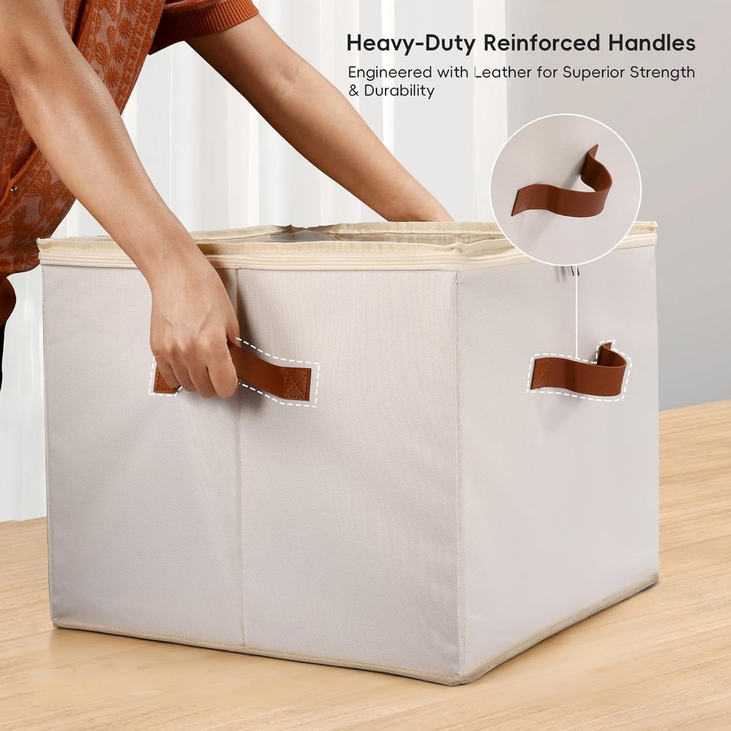 Shoe Organizer for Closet, 3 Pack Shoe Storage Bins with Clear Cover, Adjustable Dividers Fits