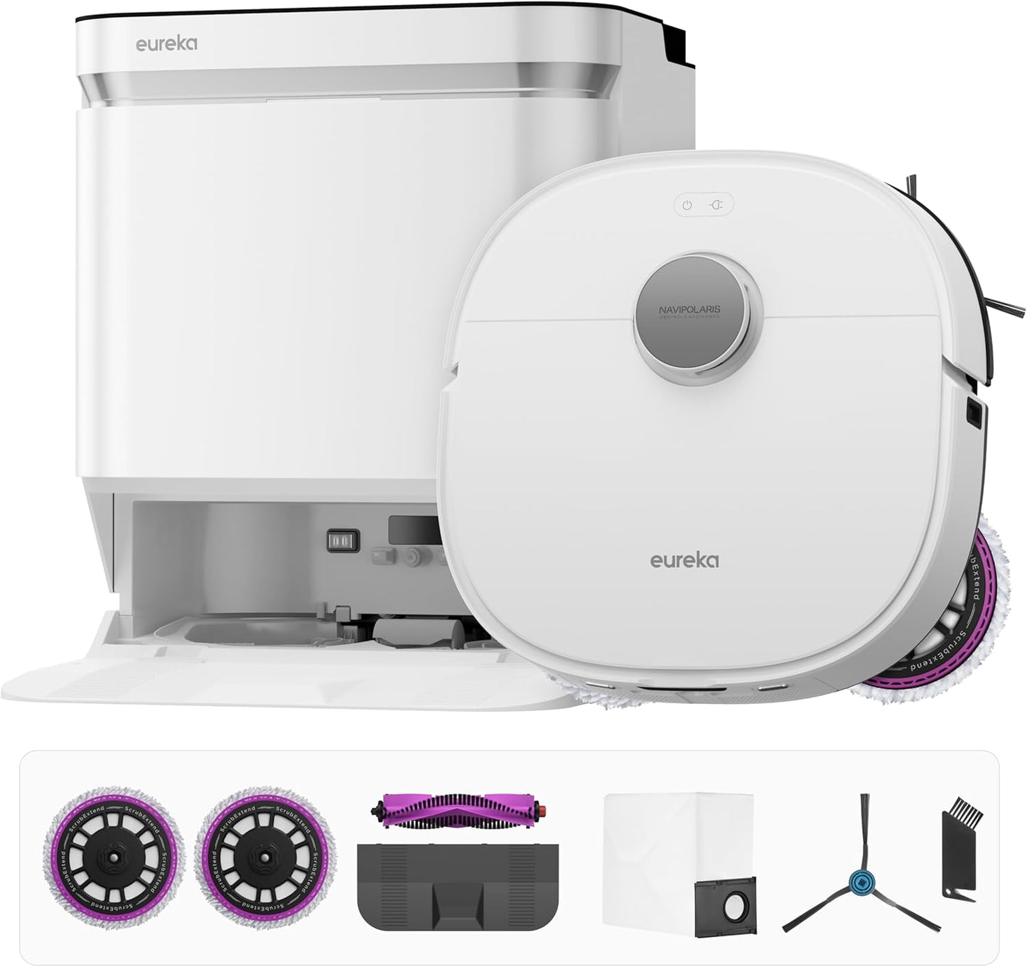 Eureka J15 Pro Ultra Robot Vacuum and Mop with Self Emptying Base, 16,200 Pa Suction, Flex-Arm