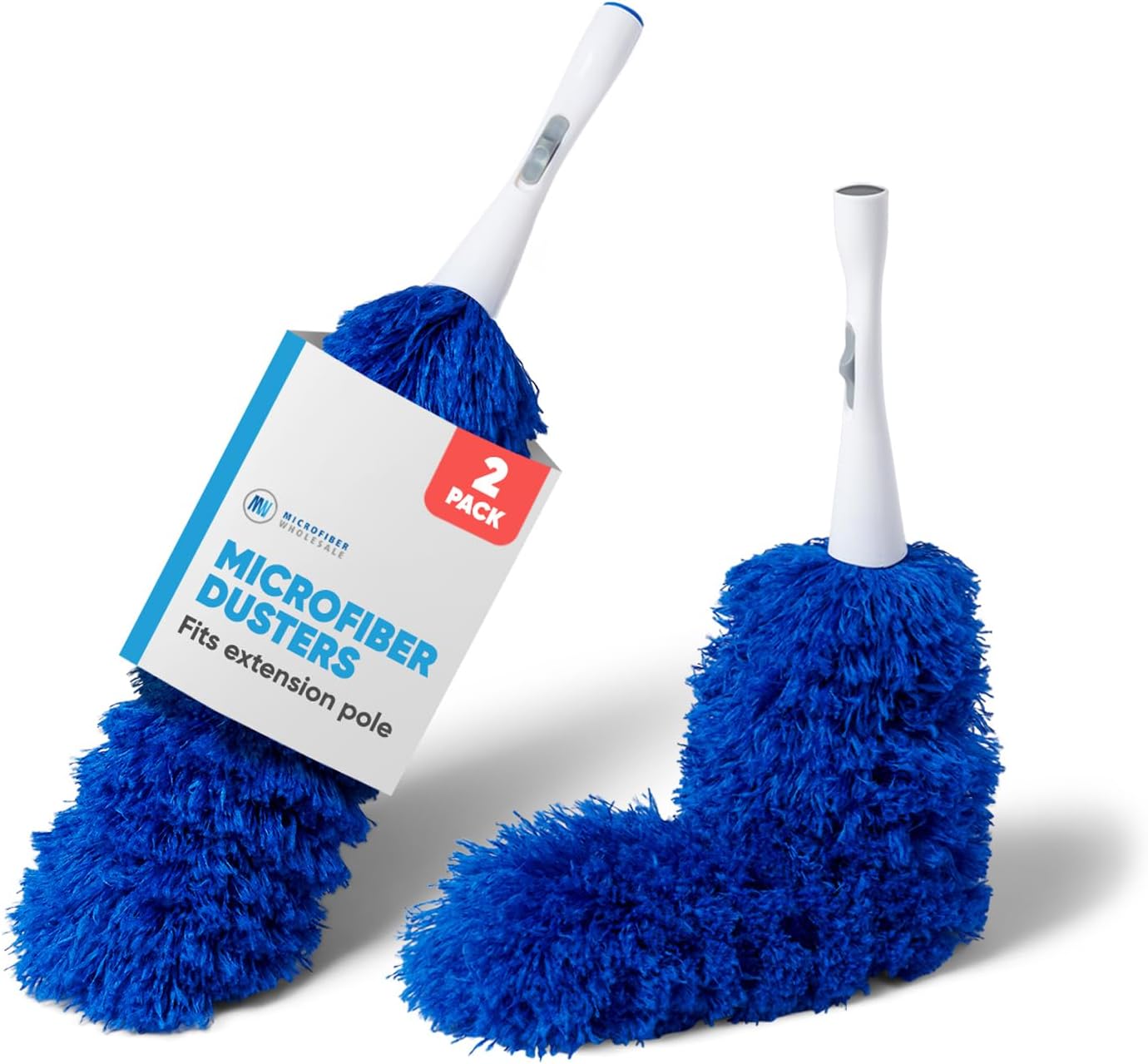 2 Pack of Microfiber Flexible Dusters | from Microfiber Wholesale | Clean Ceiling Fans, Cobwebs
