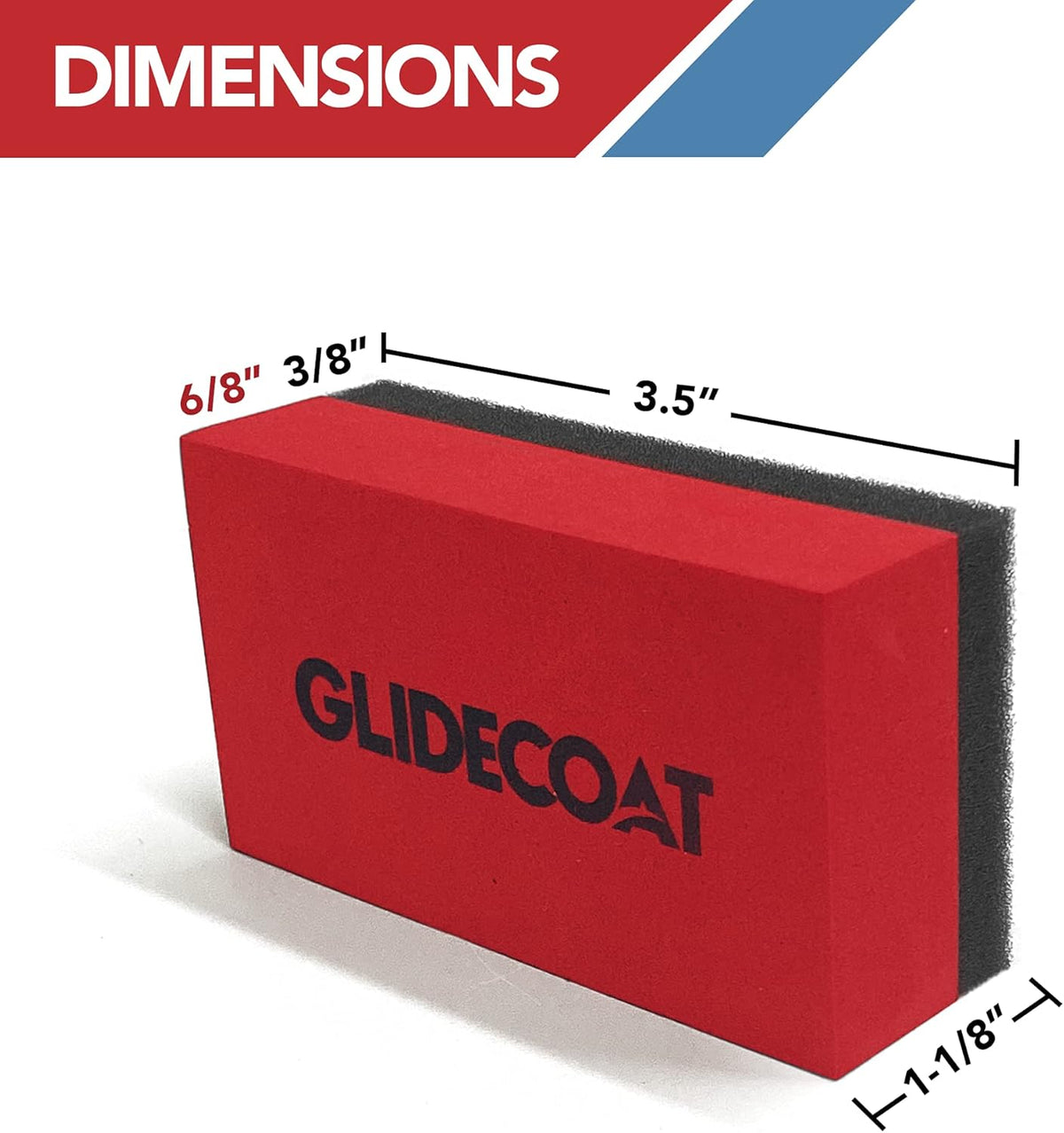 Glidecoat Ceramic Coating Applicator Sponges 6 Pack- Applicator Pads Detailing for Cars, Boats