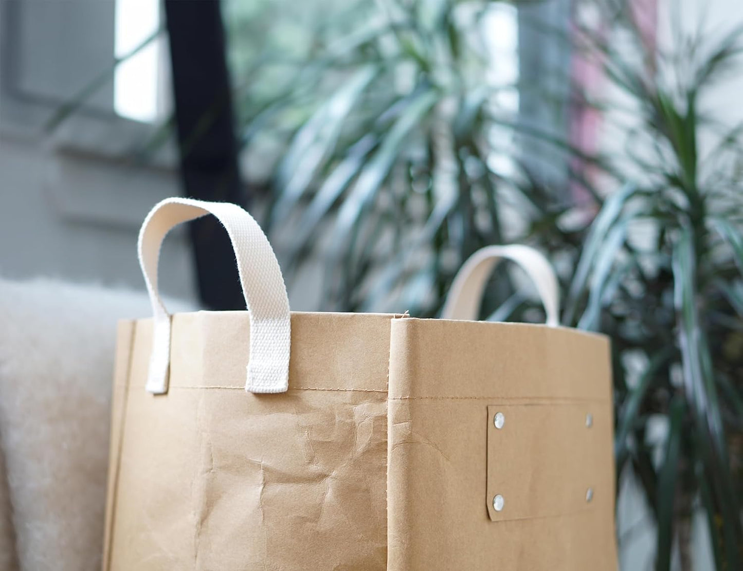 Deeablo New York Sustainable Reusable, Highly Versatile, Washable Paper Bag for Recycling