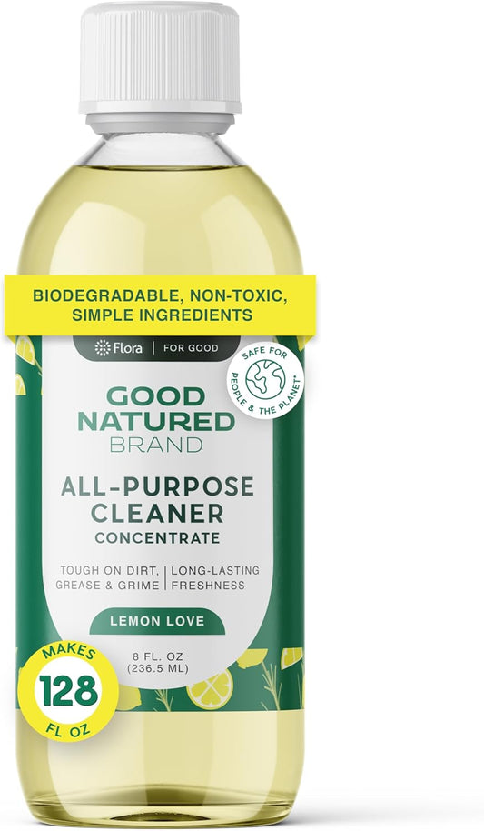 Good Natured Brand All-Purpose Cleaner Concentrate | Multi-Surface Cleaner | Natural Lemon
