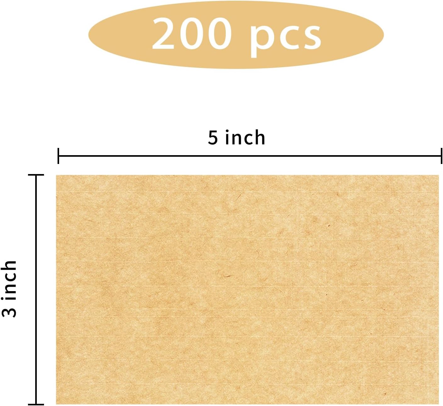 STARLIBOO Colored Labels Stickers 3 x 5 Inch, Rectangle Kraft Removable Moving Labels Stickers