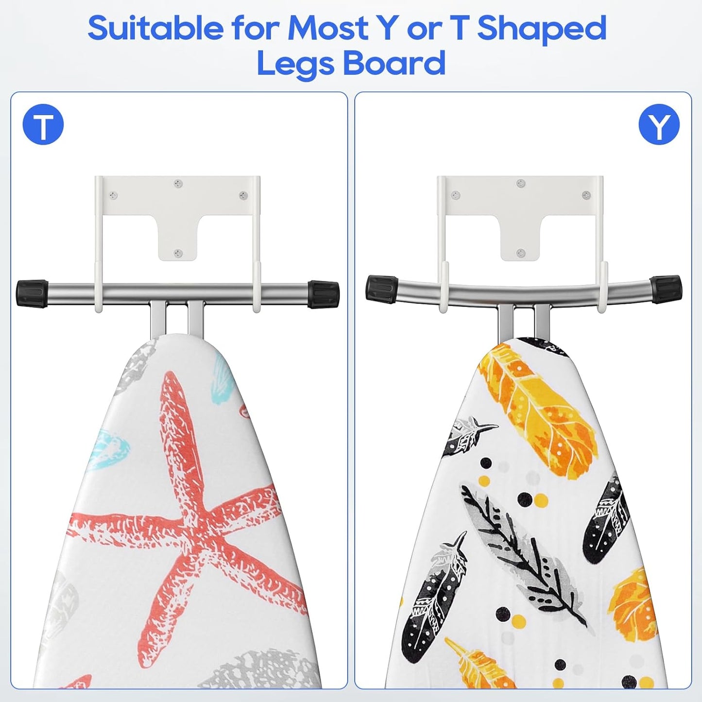 ORLESS Ironing Board Holder Wall Mount, Ironing Board Hanger, Ironing Board Holder, Iron Board Hook
