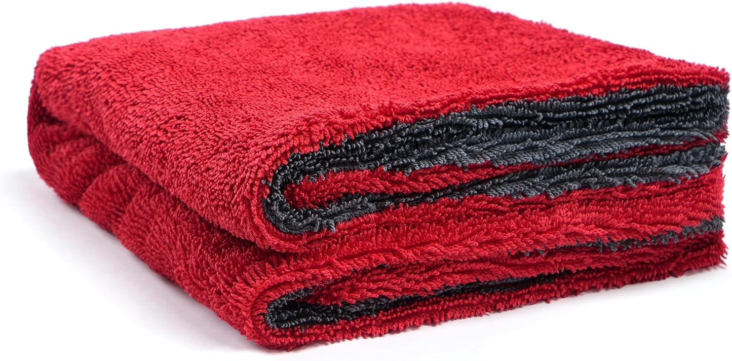 Greenfound Microfiber Towel for Cars, 1000GSM Car Drying Towel, Double Twist Pile & Edgeless
