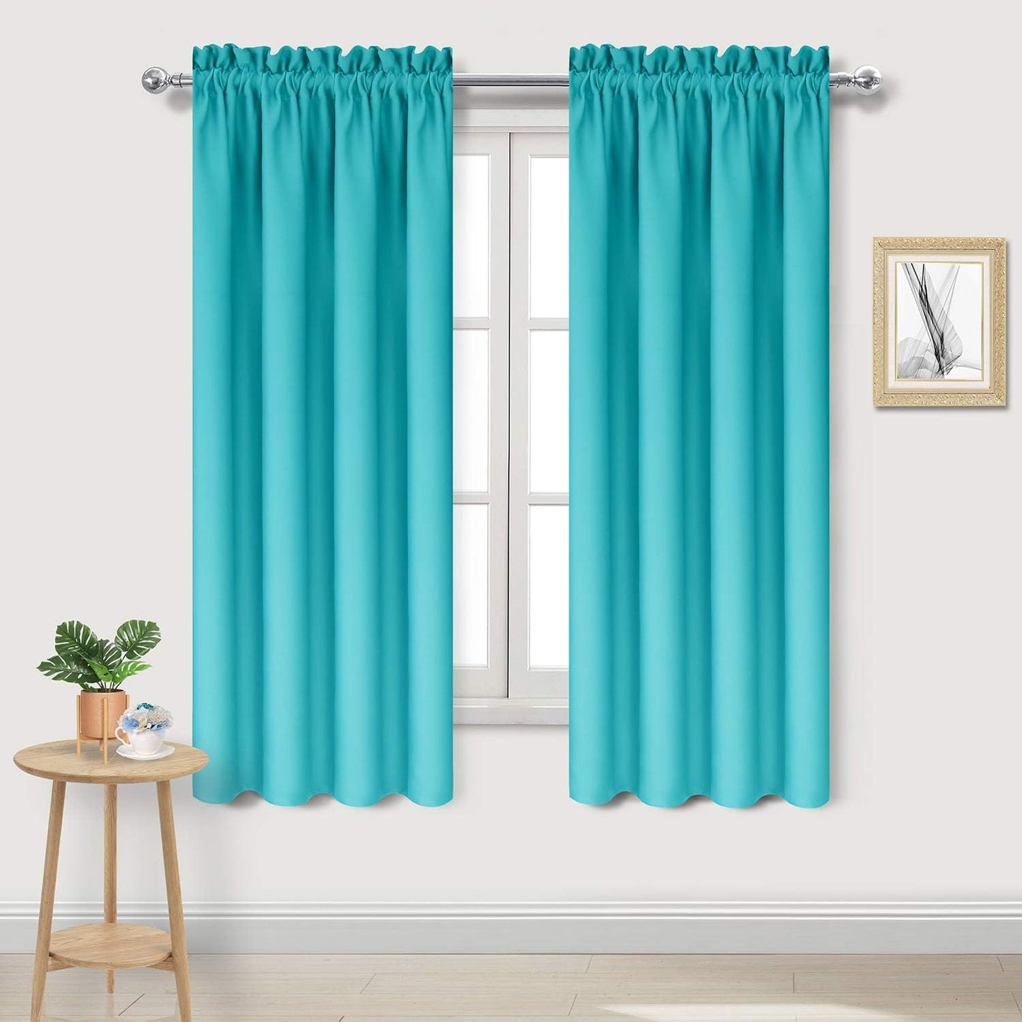 DWCN Blackout Curtains for Bedroom - Thermal Insulated Privacy Energy Saving Rod Pocket Drapes for