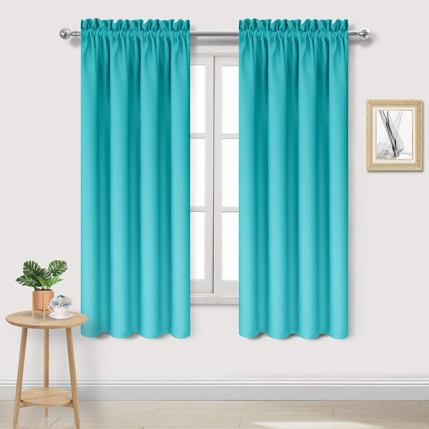 DWCN Blackout Curtains for Bedroom - Thermal Insulated Privacy Energy Saving Rod Pocket Drapes for