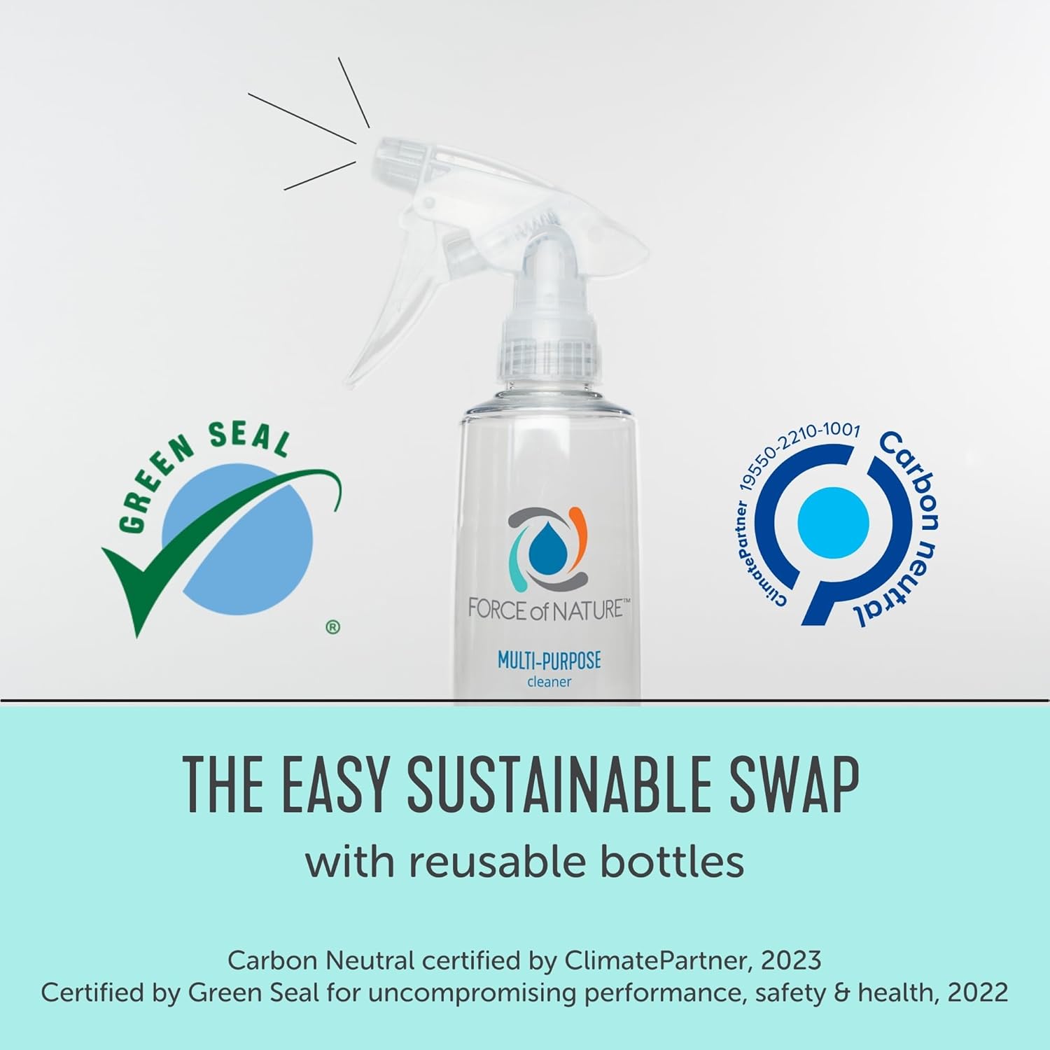 Force of Nature Multi-Purpose Cleaner, Disinfectant & Deodorizer Year Supply Bundle - Reusable