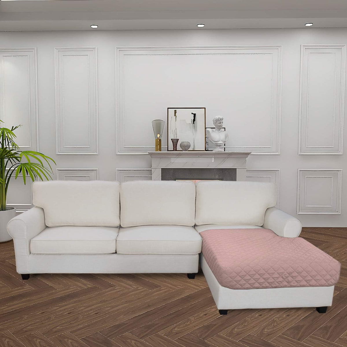 Easy-Going Sectional Couch Covers for Dogs L Shape Sofa Cover Reversible Sofa Slipcover Chaise