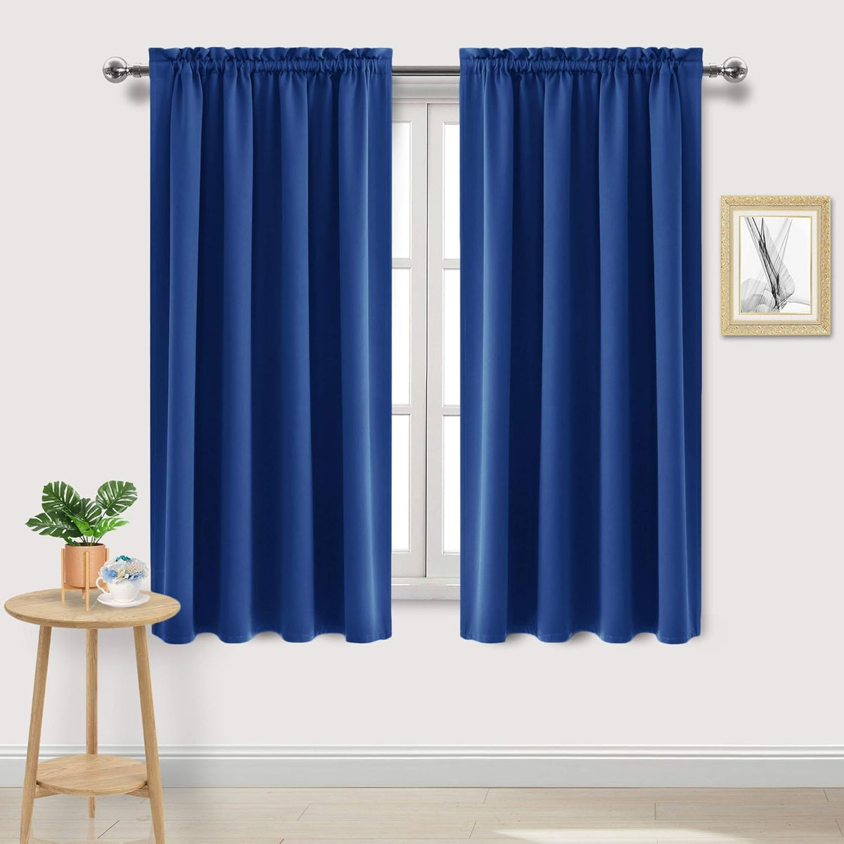 DWCN Blackout Curtains Room Darkening Thermal Insulated Bedroom Curtains Window Curtain Panels, 52