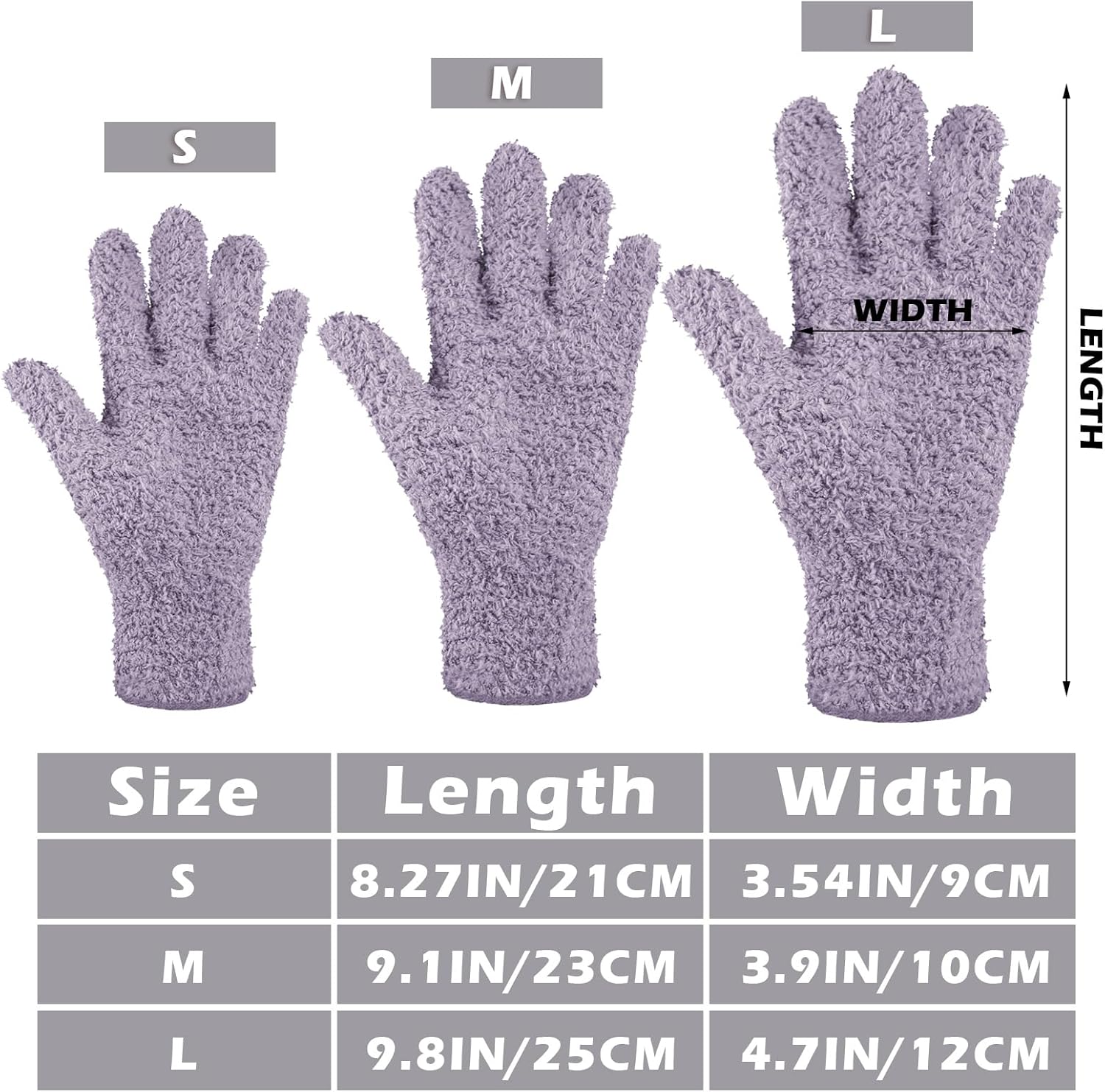 Patelai 3 Pairs Microfiber Plant Dusting Gloves Leaf Cleaning Gloves for Indoor Plants, Blinds
