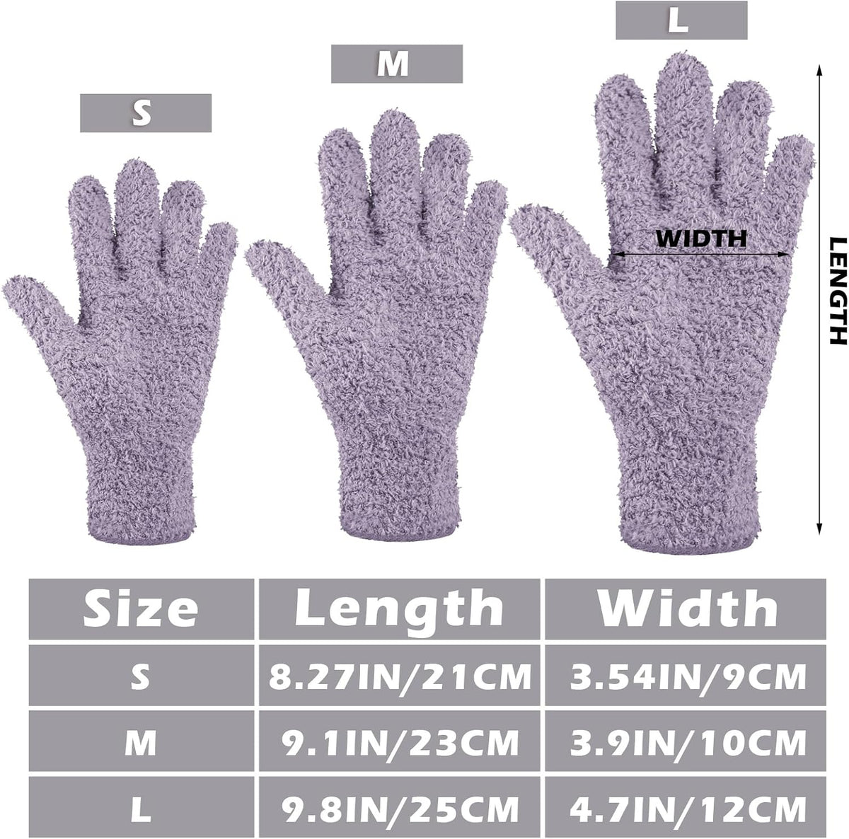 Patelai 3 Pairs Microfiber Plant Dusting Gloves Leaf Cleaning Gloves for Indoor Plants, Blinds