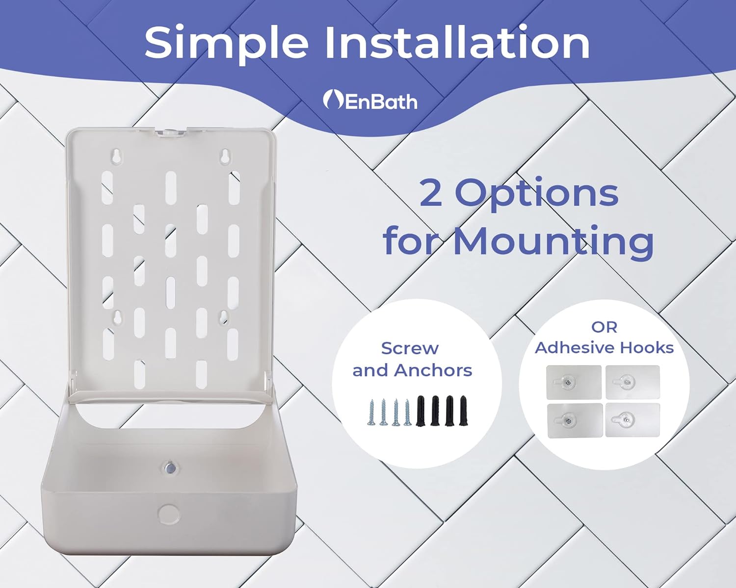 Commercial Paper Towel Dispenser Wall Mount, Holds 500 Multifold, Trifold, Z Fold, C Fold Hand