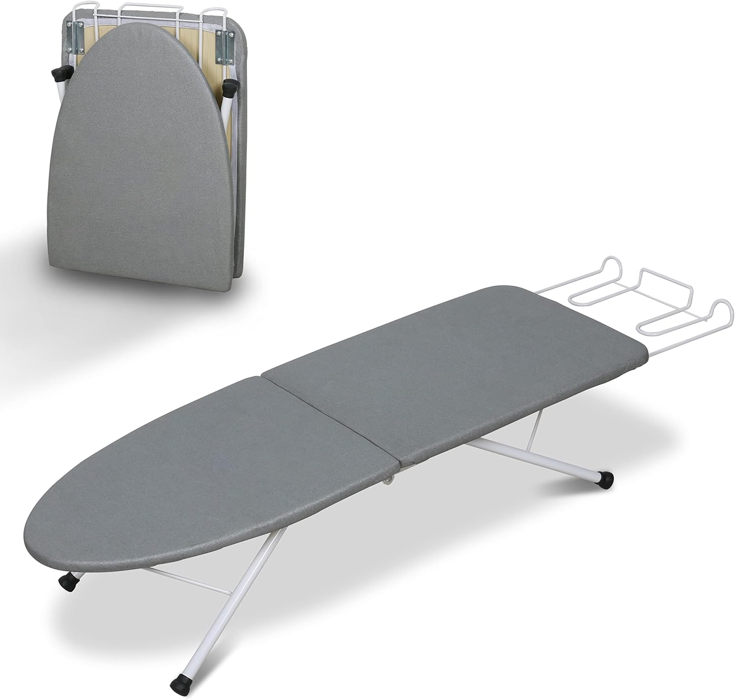 Tabletop Ironing Board,Portable Iron Board with Iron Rest, Foldable Small Ironing Board with Heat