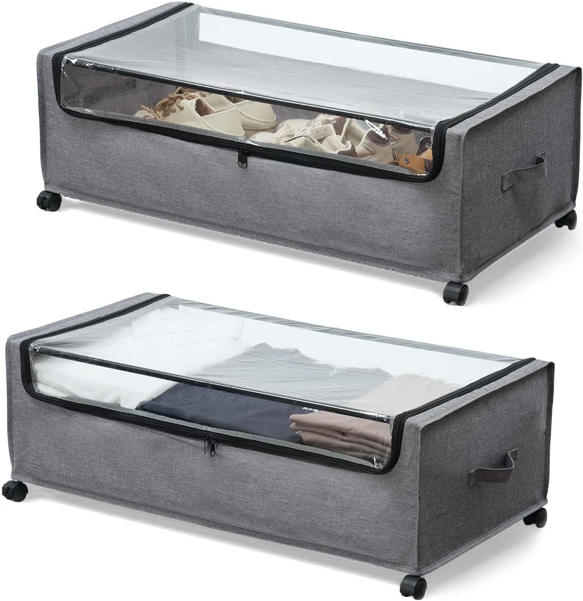 Under Bed Storage with Wheels, Under The Bed Storage Drawers On Wheels, Rolling Underbed Drawers