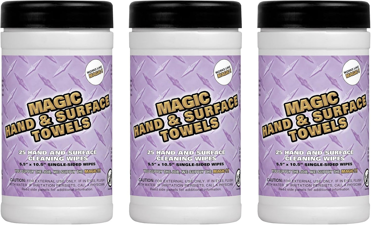Magic Heavy Duty Cleaning Wipes - Single Sided Hand & Surface Shop Towels | Professional-grade