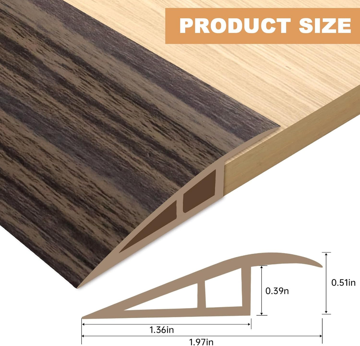 Vinyl Door Threshold Flooring Transition Strip Self Adhesive Carpet Edging Strip for Laminate