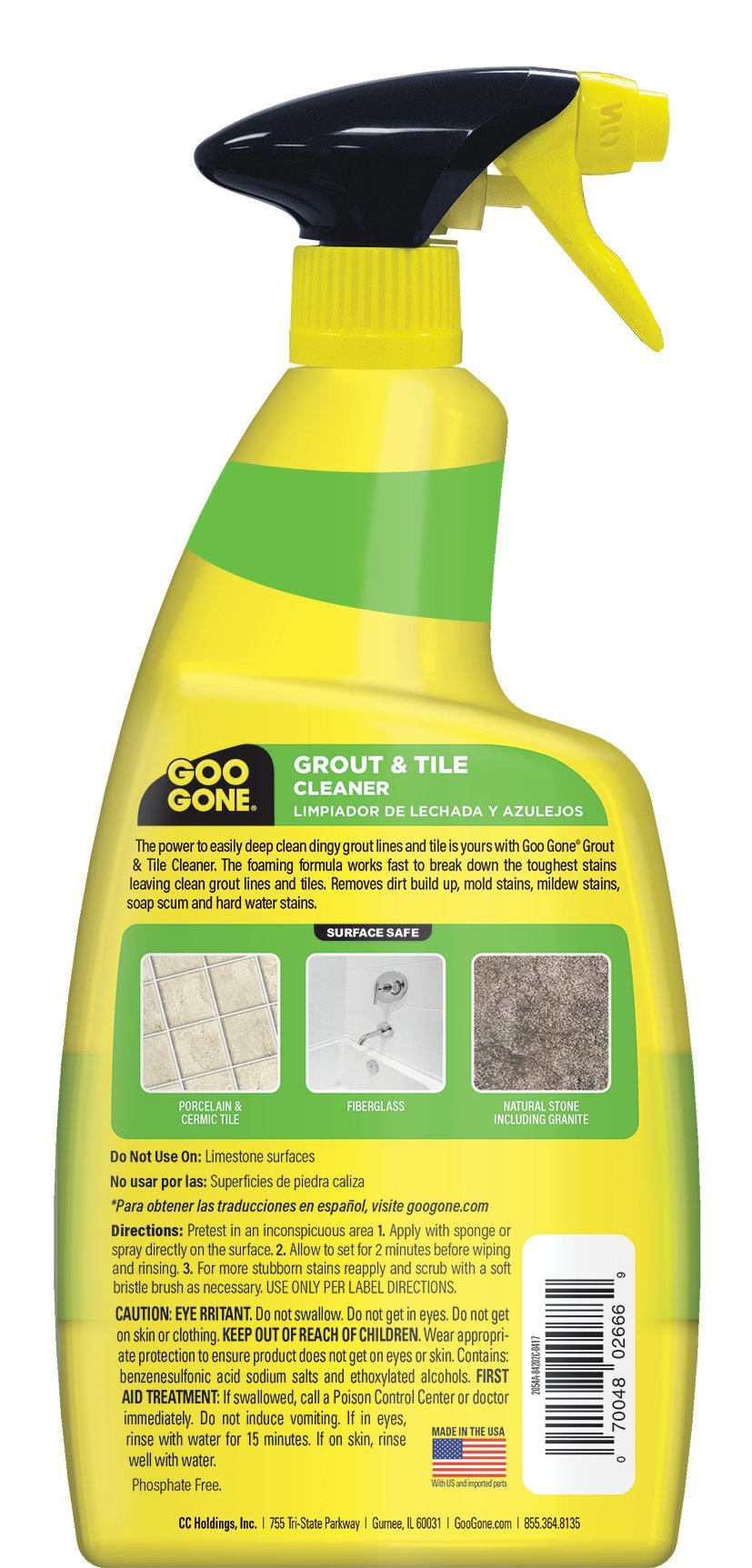 Goo Gone Grout and Tile Cleaner, 28 Ounce, pack of 2 – view 2