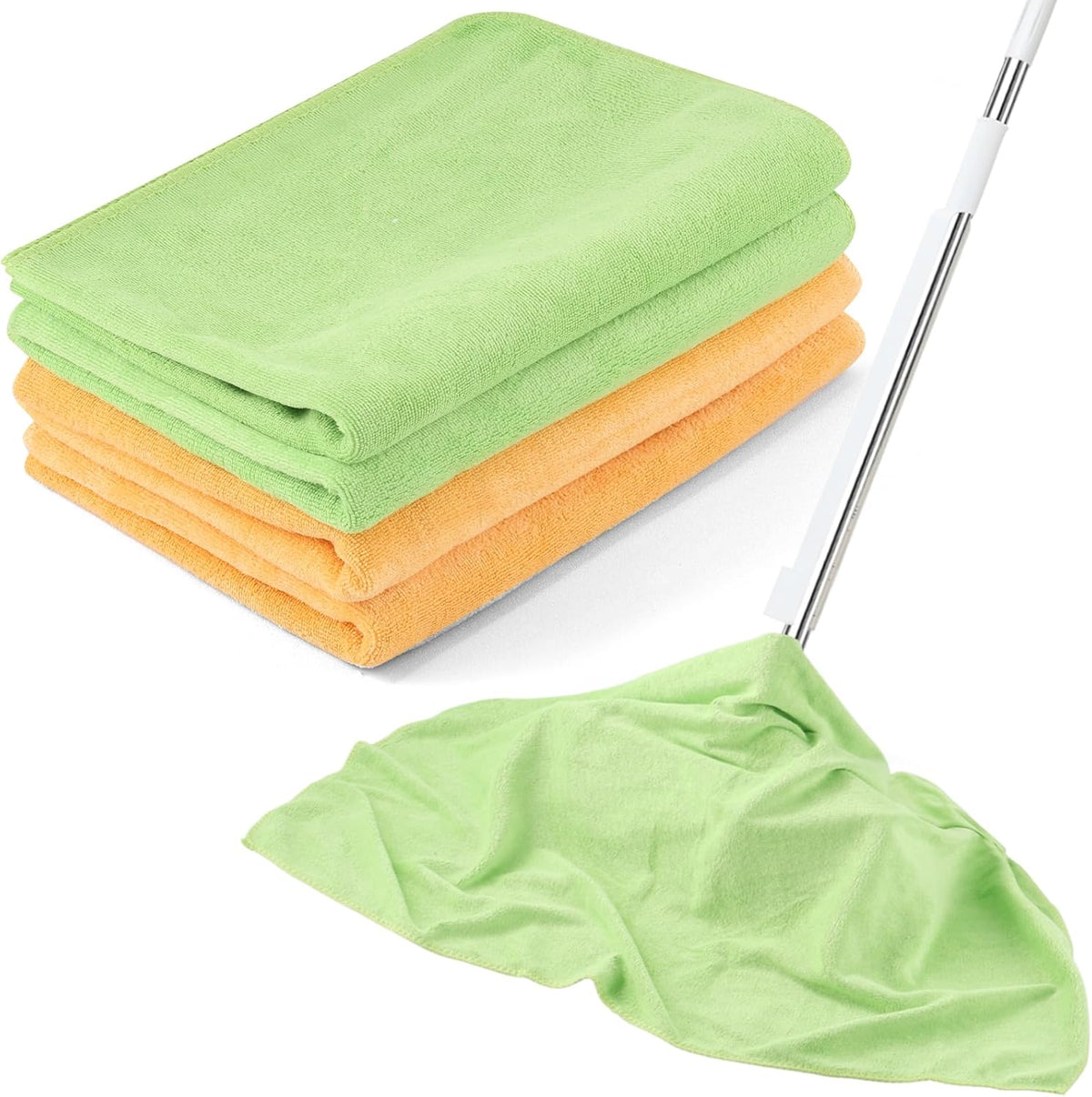 4 Pack Extra Large Microfiber Cleaning Cloths 20"x30", Lint-Free Reusable Towels for Home, Glass