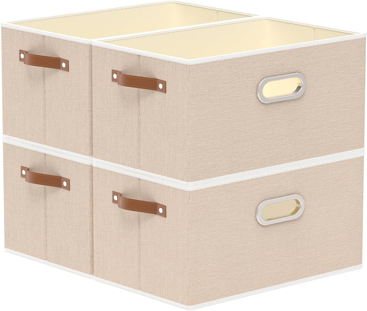 Yawinhe Collapsible Storage Box, Cube Storage Basket, Fabric Foldable Storage Bins Organizer