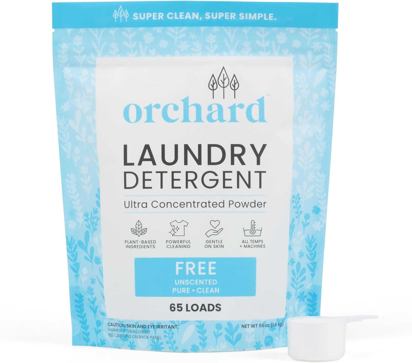 Orchard Laundry Detergent Powder Natural Deep Cleaning Laundry Powder for Sensitive Skin