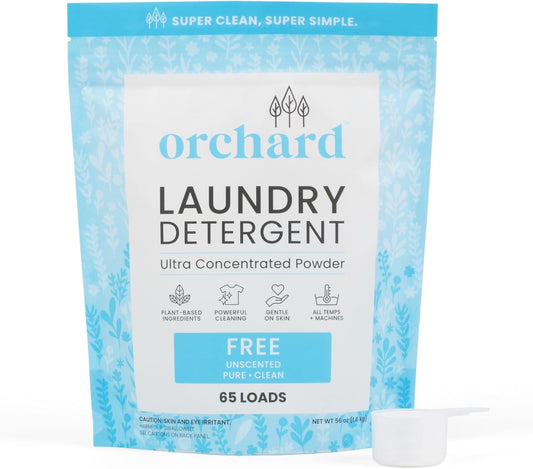 Orchard Laundry Detergent Powder Natural Deep Cleaning Laundry Powder for Sensitive Skin