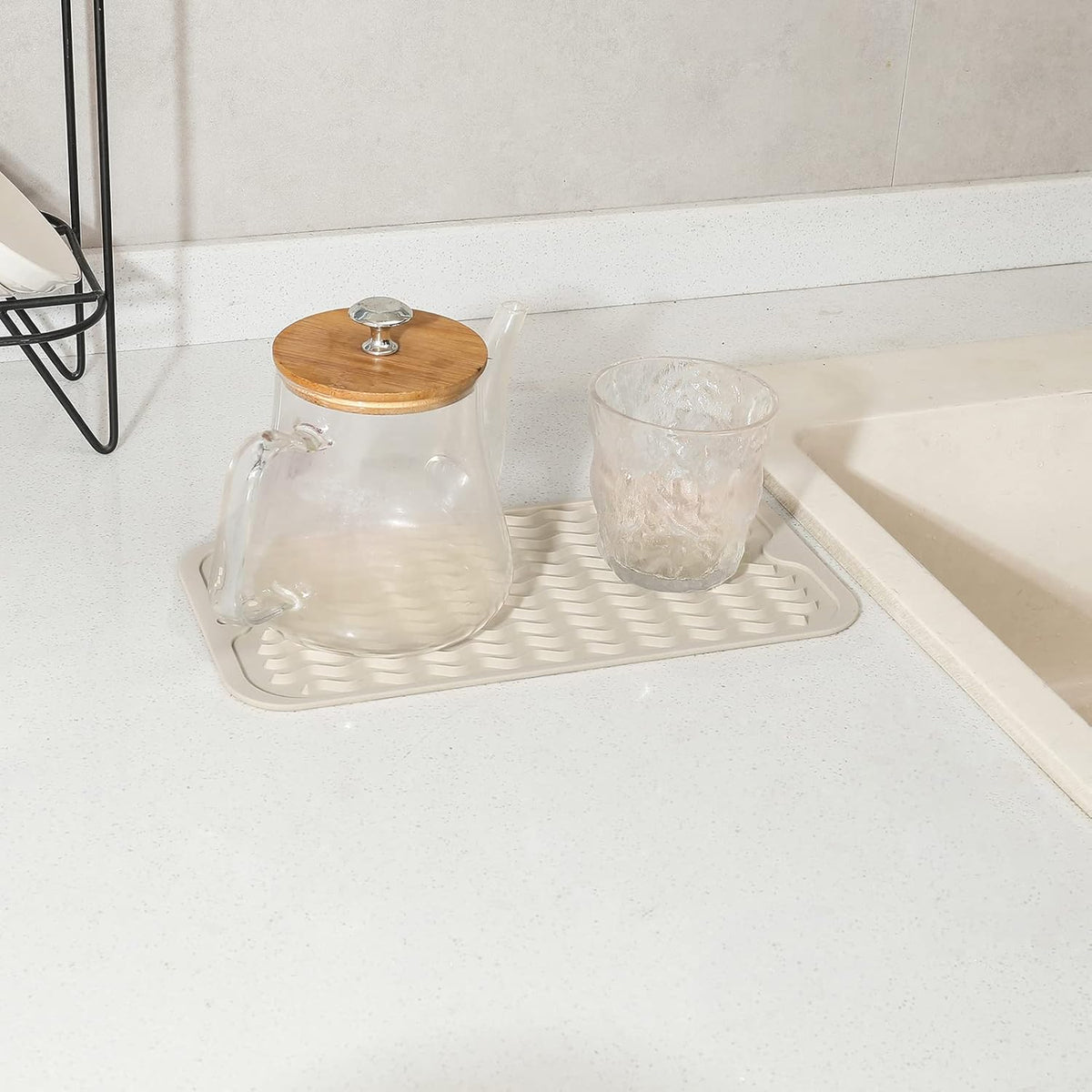 Silicone Dish Drying Mat for Multiple Usage,Easy clean,Eco-friendly,Heat-resistant Silicone Mat for