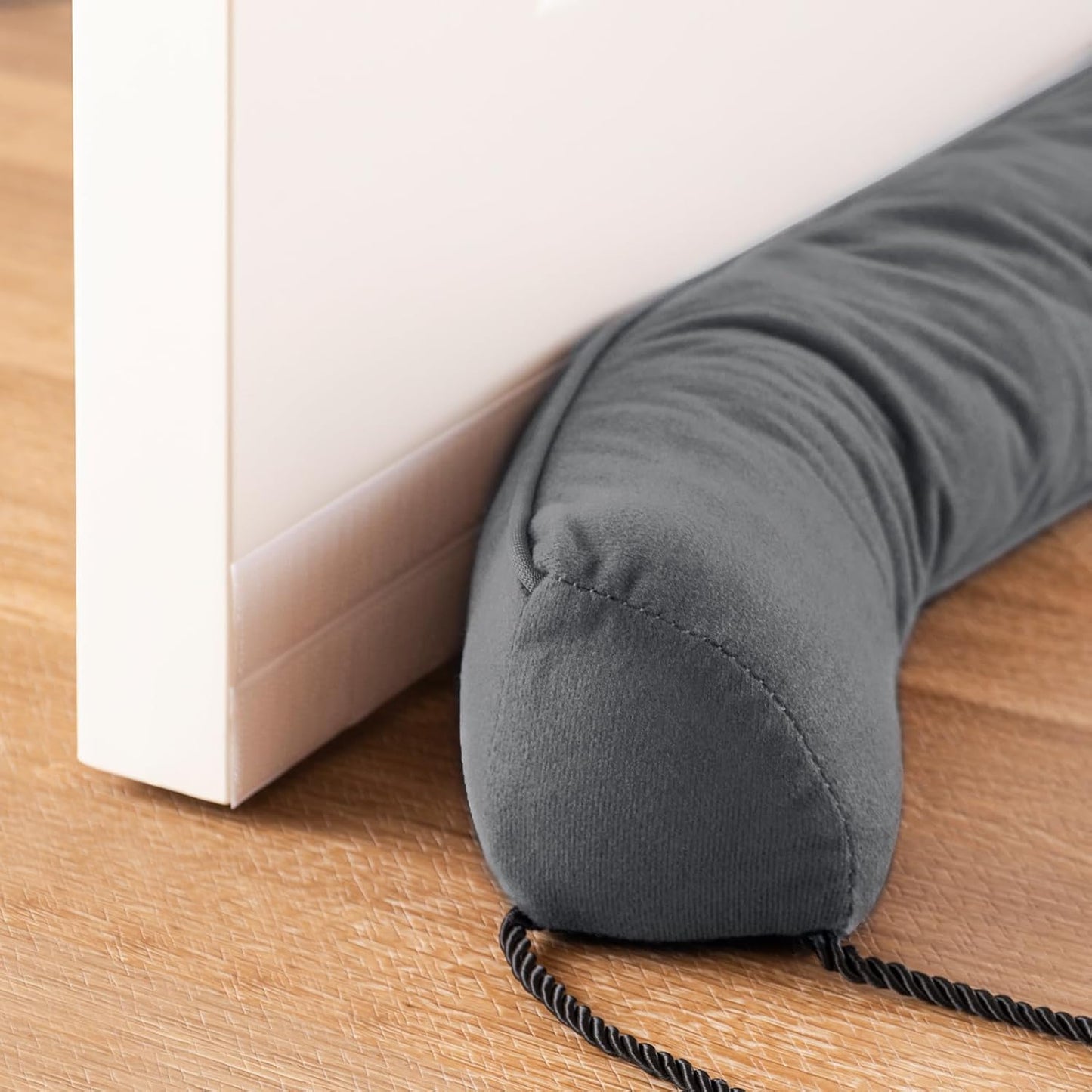 Sunolga 84" Door Draft Stopper Blocks Hot and Cold Air with Removable Washable Cover for Gaps Up to