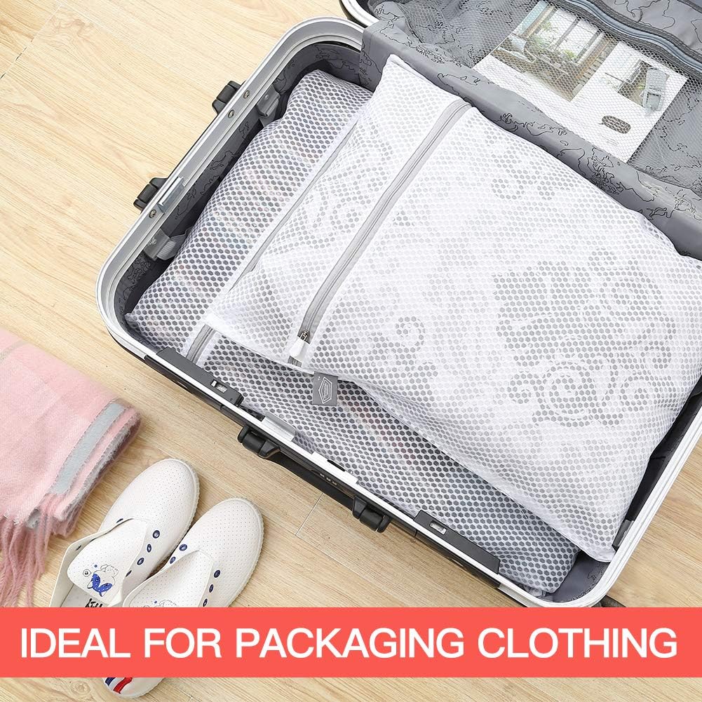 Kimmama Laundry Bags Mesh Wash Bag, Lingerie Bags for Washing Delicates, Net Washer Sack with