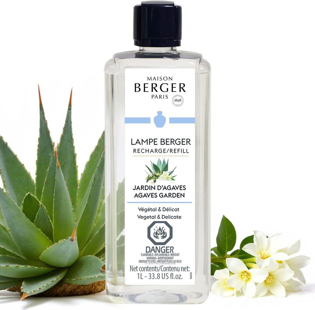 MAISON BERGER - Agaves Garden - Lampe Berger Fragrance Refill for Home Fragrance Oil Diffuser - Air