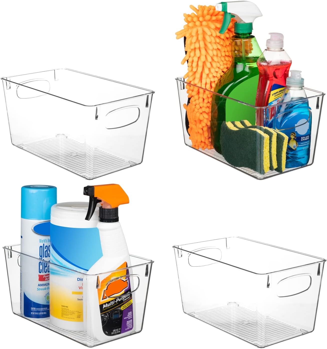 ClearSpace Clear Plastic Storage Bins – Perfect Kitchen Organization and Storage or Pantry Storage