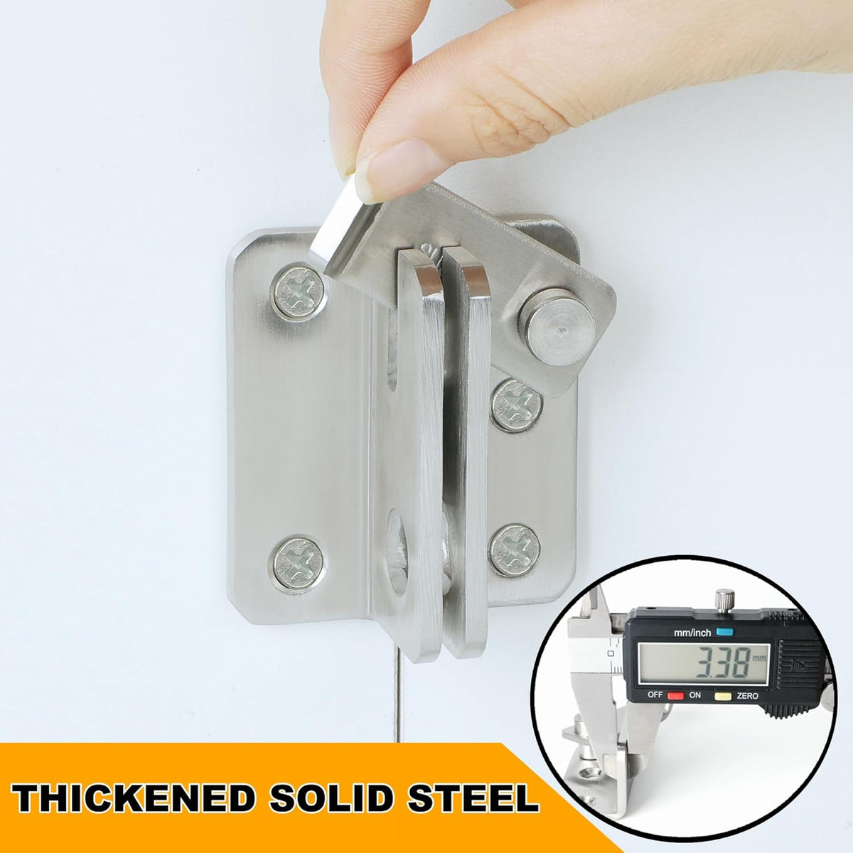 Alise Flip Latch,Gate Latches Safety Door Lock Catch for Barn Cabinet Pet Cage Wood Fence Bathroom