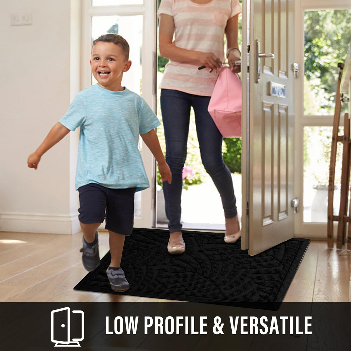 Front Door Mat, Absorbent Resist Dirt Welcome Door Mat Indoor Outdoor, Waterproof Doormat, Sturdy