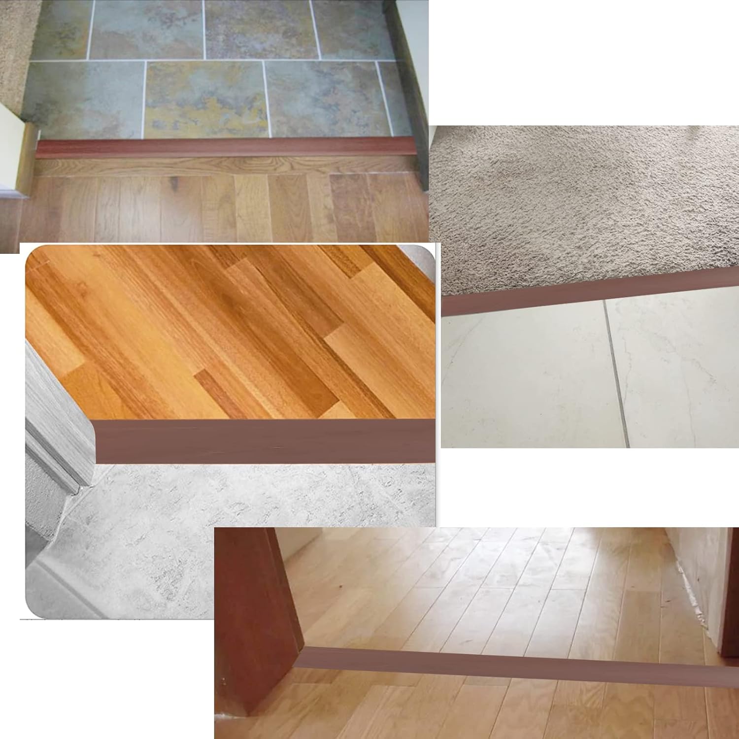 Floor Transition Strip & Self Adhesive Floor Vinyl Floor Edge Trim Laminate Floor Gap Covering