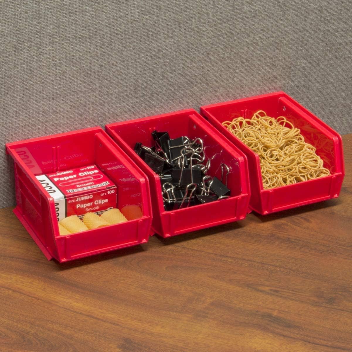 Akro-Mils 30210 AkroBins Plastic Storage Bins, Space-Saving Stackable Bins for Garage, Pantry