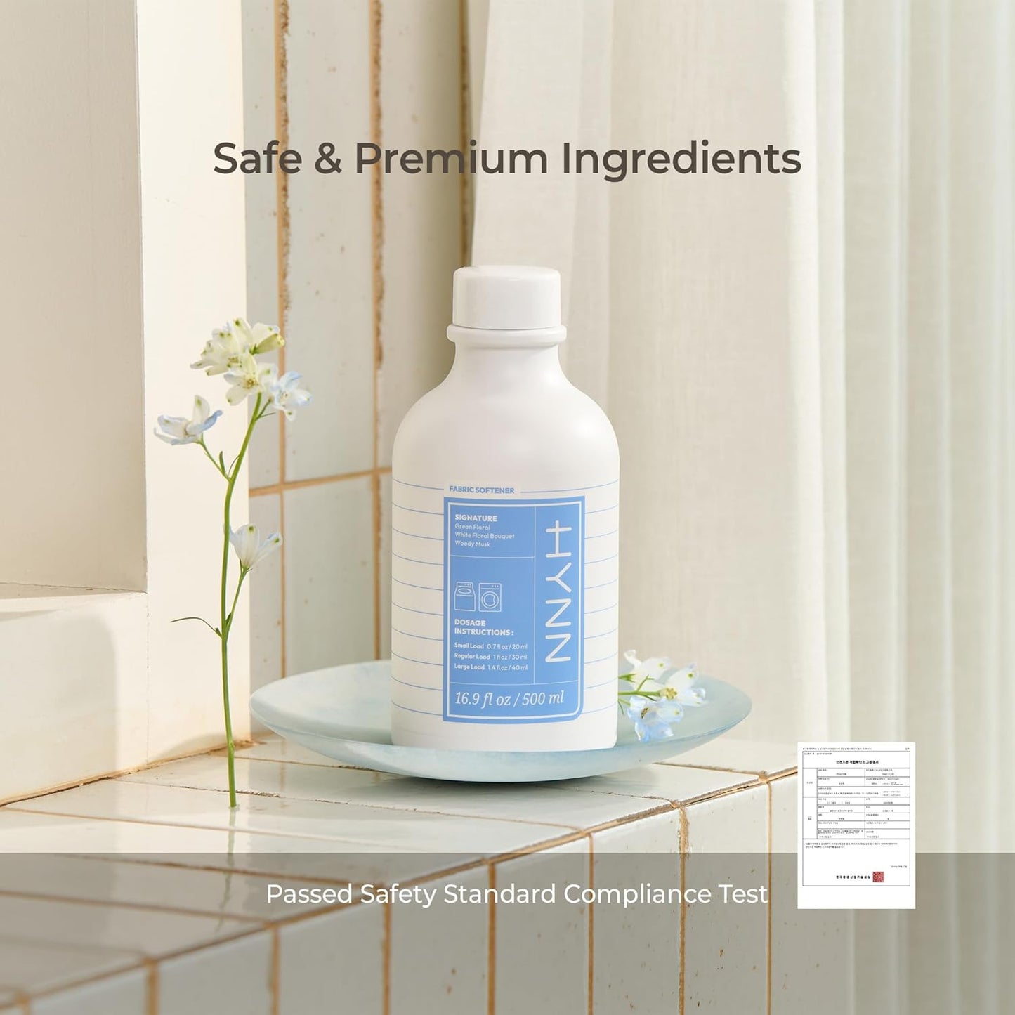 Concentrated Liquid Fabric Softener, Hypoallergenic & Gentle on Skin, Korean Scent Experience