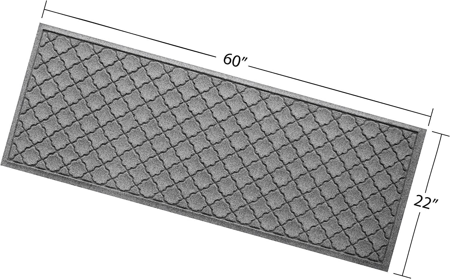 WaterHog Heavy Duty Runner Door Mat, 2' x 5', Made in USA, Durable & Skid-Resistant Entryway Mat